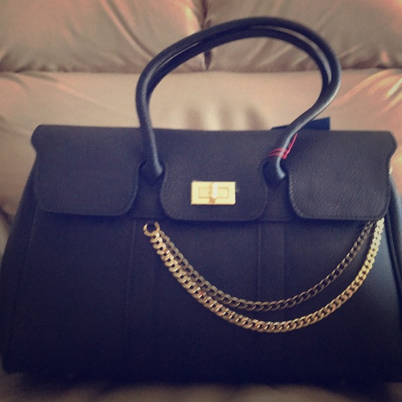 Markese Handbags - Markese Black Leather Satchel NWT